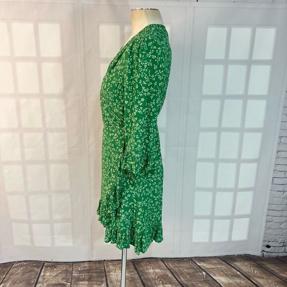 Faithfull the Brand Carmel Dress Violette Print Green size  8 - Picture 10 of 15